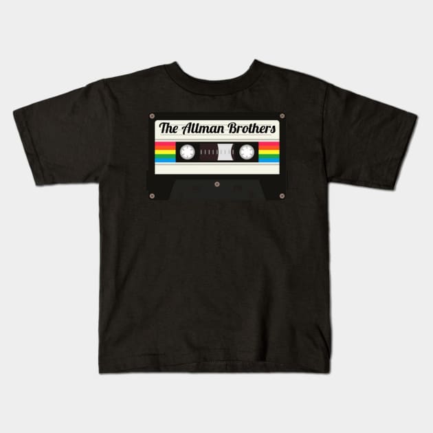 The Allman Brothers / Cassette Tape Style Kids T-Shirt by GengluStore